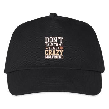 Crazy Girlfriend Vergeben Paar Verrückte Freundin - Kinder Basecap - Schwarz - Vorne