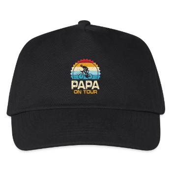Papa On Tour - Kids’ Baseball Cap - black - Front