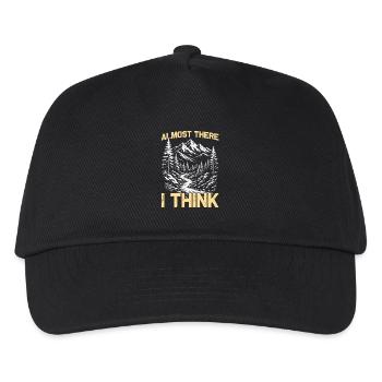Almost there i think Hiking Mountains Mountaineering - Kids’ Baseball Cap - black - Front
