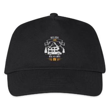 Real Men Drive RV - Kids’ Baseball Cap - black - Front