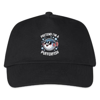 Puffer Fish Sayings Funny Puffer Fish Gift - Kids’ Baseball Cap - black - Front