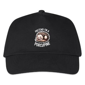 Stachelschweine Sprüche Stachelschweine Geschenk - Kinder Basecap - Schwarz - Vorne