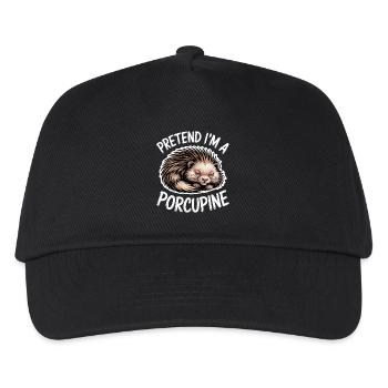 Stachelschweine Sprüche Stachelschweine Geschenk - Kinder Basecap - Schwarz - Vorne