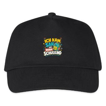 Schulkind - Kinder Basecap - Schwarz - Vorne
