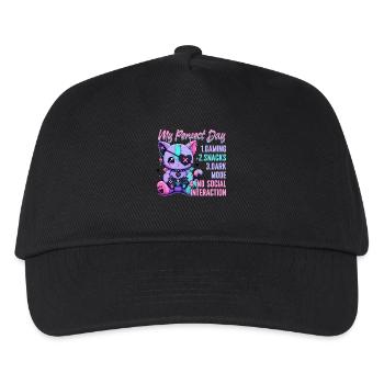 Pastel Goth Soft Goth Gaming Gamer - Kids’ Baseball Cap - black - Front