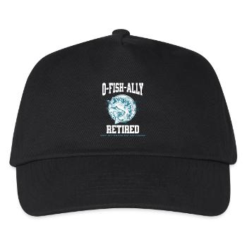 Ofishally Retired Pun - Kids’ Baseball Cap - black - Front