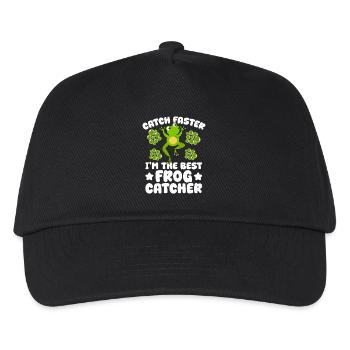 Frog Catcher The Best Frog Catcher Frog - Kinder Basecap - Schwarz - Vorne