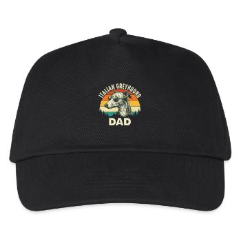 Italian Greyhound Dad Proud Iggy Owner - Kids’ Baseball Cap - black - Front