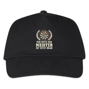 Dartmeister - Kinder Basecap - Schwarz - Vorne