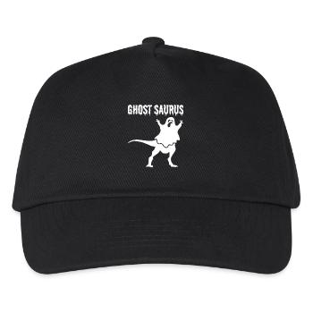 Funny Halloween Ghost Saurus Funny Ghost Dino - Kinder Basecap - Schwarz - Vorne