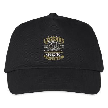 Cadeau d’anniversaire vintage vintage rétro 1966 - Casquette de baseball Enfant - noir - Devant