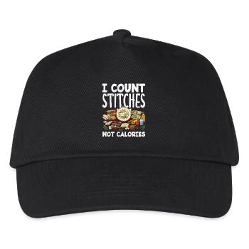 Funny needlepoint craft hobby - Kids’ Baseball Cap - black - Front