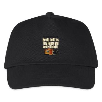 DDR Nostalgie Datsche Tiny House Spruch Ostalgie H - Kids’ Baseball Cap - black - Front
