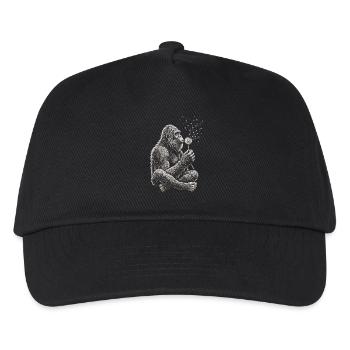 Bigfoot, Pusteblume, Löwenzahn, Naturliebhaber - Kinder Basecap - Schwarz - Vorne