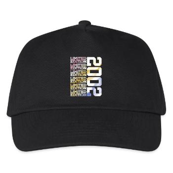 LIMITED EDITION 2002 - 24 JAHRE - 24. GEBURTSTAG - Kinder Basecap - Schwarz - Vorne
