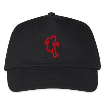 Rugbyspieler Herren Jungen Rugby - Kinder Basecap - Schwarz - Vorne