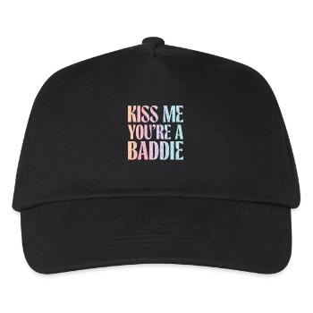 Kiss me, you Baddie. - Kids’ Baseball Cap - black - Front
