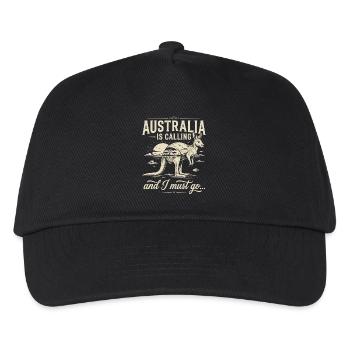 Australien is Calling and I Must go - Kinder Basecap - Schwarz - Vorne