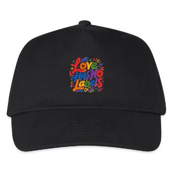 Love Has No Labels for Pride Fans Tshirt Stickers - Kids’ Baseball Cap - black - Front
