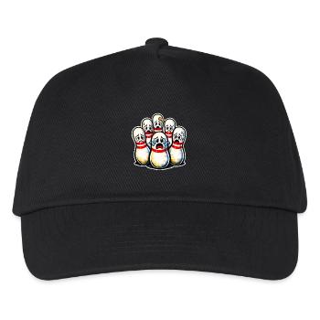 Bowling Pins - Kids’ Baseball Cap - black - Front