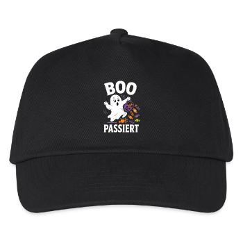 Boo Happens – Halloween Ghost with Candy - Kids’ Baseball Cap - black - Front