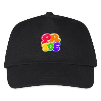 Pride Bubble Rainbow CSD Shirt Sticker - Kids’ Baseball Cap - black - Front