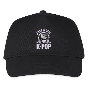 K-Pop - Kids’ Baseball Cap - black - Front