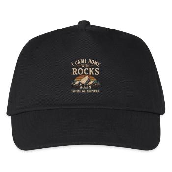 Geologist Stone Collector Rocks Rocks - Kids’ Baseball Cap - black - Front