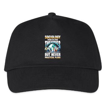 Sociology Where We Make Theories But Never - Kids’ Baseball Cap - black - Front