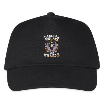 Reading Palms Not Minds Palms Palm Reading Occult Esotericism - Kids’ Baseball Cap - black - Front