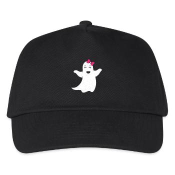 Ghost girl with pink bow - Kids’ Baseball Cap - black - Front