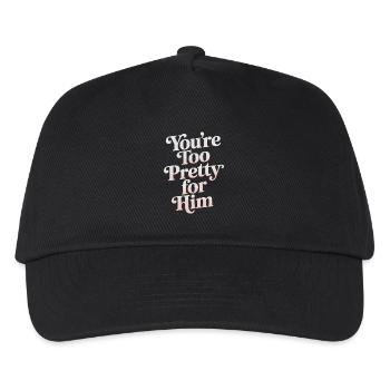 Too Pretty For Him Best Friend BFF Ex Breakup - Kids’ Baseball Cap - black - Front