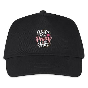 Too Pretty For Him Best Friend BFF Ex Breakup - Kids’ Baseball Cap - black - Front