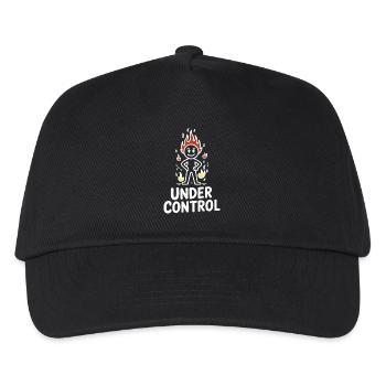 Under Control Fire Figure - Kids’ Baseball Cap - black - Front