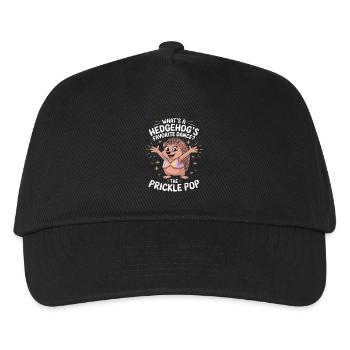 What is the hedgehog's favorite dance: The Prickle - Kids’ Baseball Cap - black - Front