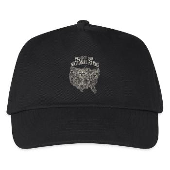 Cryptid Protect Our National Parks - Kids’ Baseball Cap - black - Front