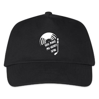 Vinyl - Kids’ Baseball Cap - black - Front