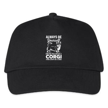 Welsh Corgi Cardigan Sayings Funny Corgi Gift - Kids’ Baseball Cap - black - Front