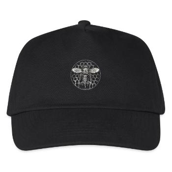 Beekeeper Suit Beekeeping Supplies Honeycomb Round Motif - Kids’ Baseball Cap - black - Front