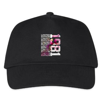 LIMITED EDITION 1981 - 45 YEARS - 45TH BIRTHDAY - Kids’ Baseball Cap - black - Front