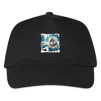 Snow Monkey Gift - Kids’ Baseball Cap - black - Front