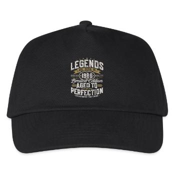 1986 Vintage Birthday Vintage Retro Gift - Kids’ Baseball Cap - black - Front