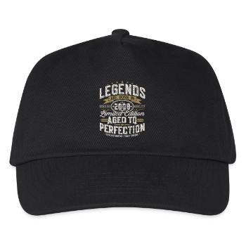 2008 Vintage Vintage Birthday Gift Retro - Kids’ Baseball Cap - black - Front