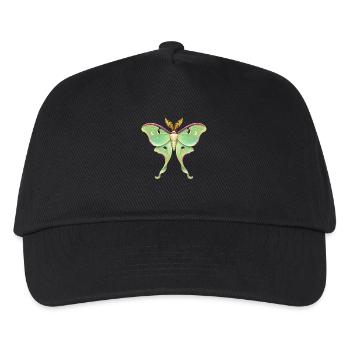 Luna Moth Celestial Illustration Actias luna - Kids’ Baseball Cap - black - Front