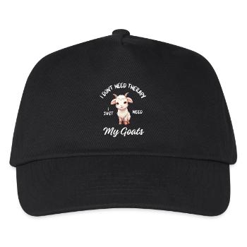 Goat Farm Therapy - Kids’ Baseball Cap - black - Front