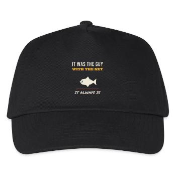 Pêche C’était le gars avec le filet Drôle de pêcheur F - Casquette de baseball Enfant - noir - Devant
