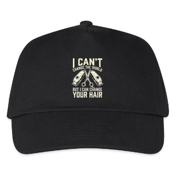 Ich kann deine Haare ändern - Kinder Basecap - Schwarz - Vorne