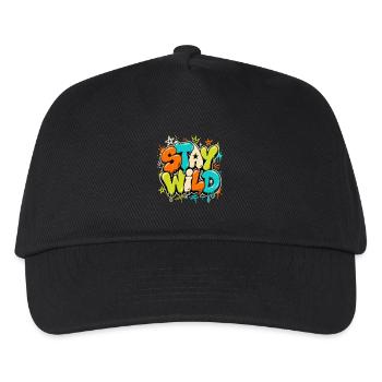 stay wild - Kids’ Baseball Cap - black - Front