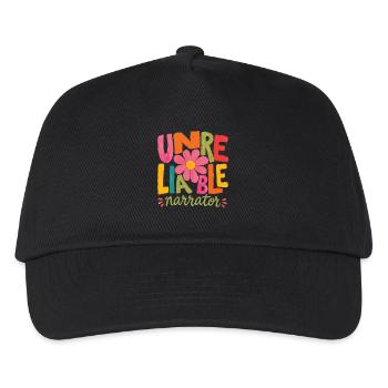 Unzuverlässiger Erzähler, Buchliebhaber, Autor - Kinder Basecap - Schwarz - Vorne