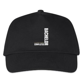 Bachelor Elektrotechnik - Kinder Basecap - Schwarz - Vorne